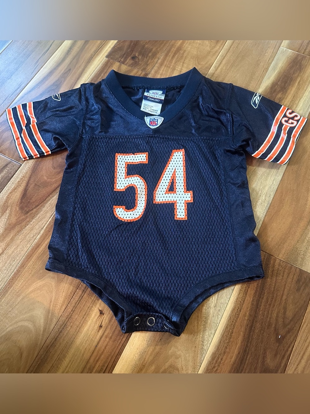 Vintage Reebok Early‑2000s Chicago Bears Brian Urlacher #54 Jersey (18 Months)